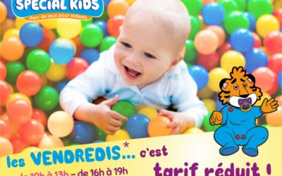 Les VENDREDIS*, c’est TARIF REDUIT !
 3.50€ / enfant pour les assistantes mat