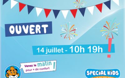 OUVERT  14 juillet – dès 10h !
  Bonne fête nationale à tous.
 Venez le matin